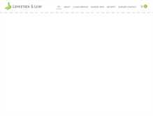 Tablet Screenshot of lovestockleaf.com